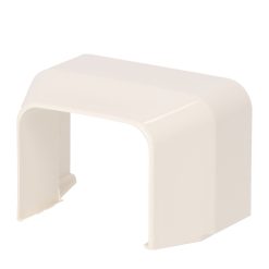 Övergång, kanal, 125 x 80mm, vit till "Articon"