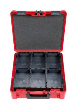 Verktygslåda, "ROCASE 4414" med insats, 12 x "ROBOX"
