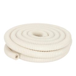 Kondensvattenslang, isolerad, Ø31mm utvändigt, Ø25mm invändigt, vit, 10m