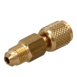 Övergång, 1/4" F x 5/16" M, SAE med ventilöppnare
