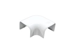 Plattböj, "CP75", 75 x 56mm, kanal, "Optima T", vit, 5-pack