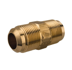 Skarvnippel, 1/4", flare till fläns på kopparrör