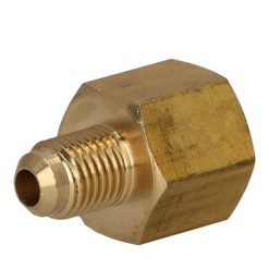 Reduktion, 3/8" F till 1/4" M, SAE övergång, invändig till utvändig flare