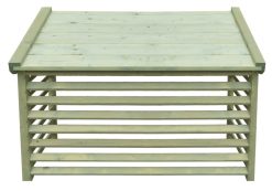 Värmepumpshus, "C003B", standard obehandlat, impregnerat trä