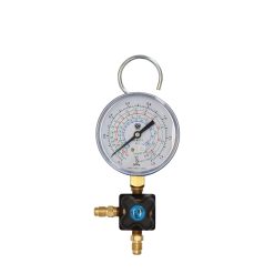 Manometer "LT" med kran, R134a, R407C 2 x 1/4" SAE anslutning