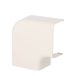Flatböj, kanal, 125 x 75mm, vit till "Articon"