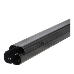 Monteringskanal, 72 x 60mm, "Budget GG-2 S", 2m, svart
