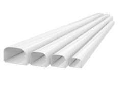 Installationskanal, "T102-FC", 102 x 66mm, med skyddsfilm, "Optima T Full Cover", vit, 2m