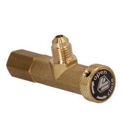 Ventilöppnare med ratt, 1/4" CO2 schrader-ventilöppnare, R744/CO2