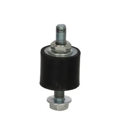 Vibrationsdämpare, cylindrisk, 30 x 25mm galvaniserad, set/4-pack