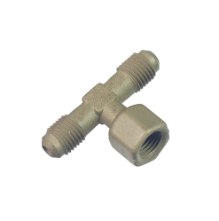 T-koppling, "REFVAC-T", flare, 2 x 1/4" M + 1/4" F SAE