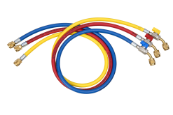Påfyllningsslangset, 150cm, med kran, RGB 1/4" x 5/16", 3-pack