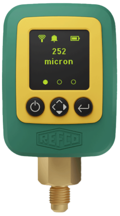 Vakuummätare, "REFVAC-RC", Bluetooth, elektronisk, 1/4" SAE