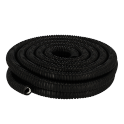 Kondensvannslange, isolert, Ø24mm utvendig, Ø16mm innvendig, sort, 10m