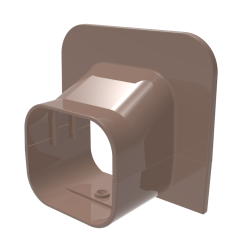 Väggmuff, "TA72", 72 x 64mm, "Excellens Brown Line", brun, 5-pack