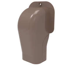 Väggterminal, "TM100", 98 x 73mm, "Excellens Brown Line", brun, 3-pack