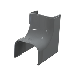 Böj invändig, "CAI75", 75 x 56mm, kanal, "Optima T", antracitgrå, 5-pack