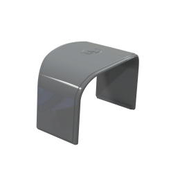 Skarvmuff, "MG75", 75 x 56mm, kanal, "Optima T", antracitgrå, 5-pack