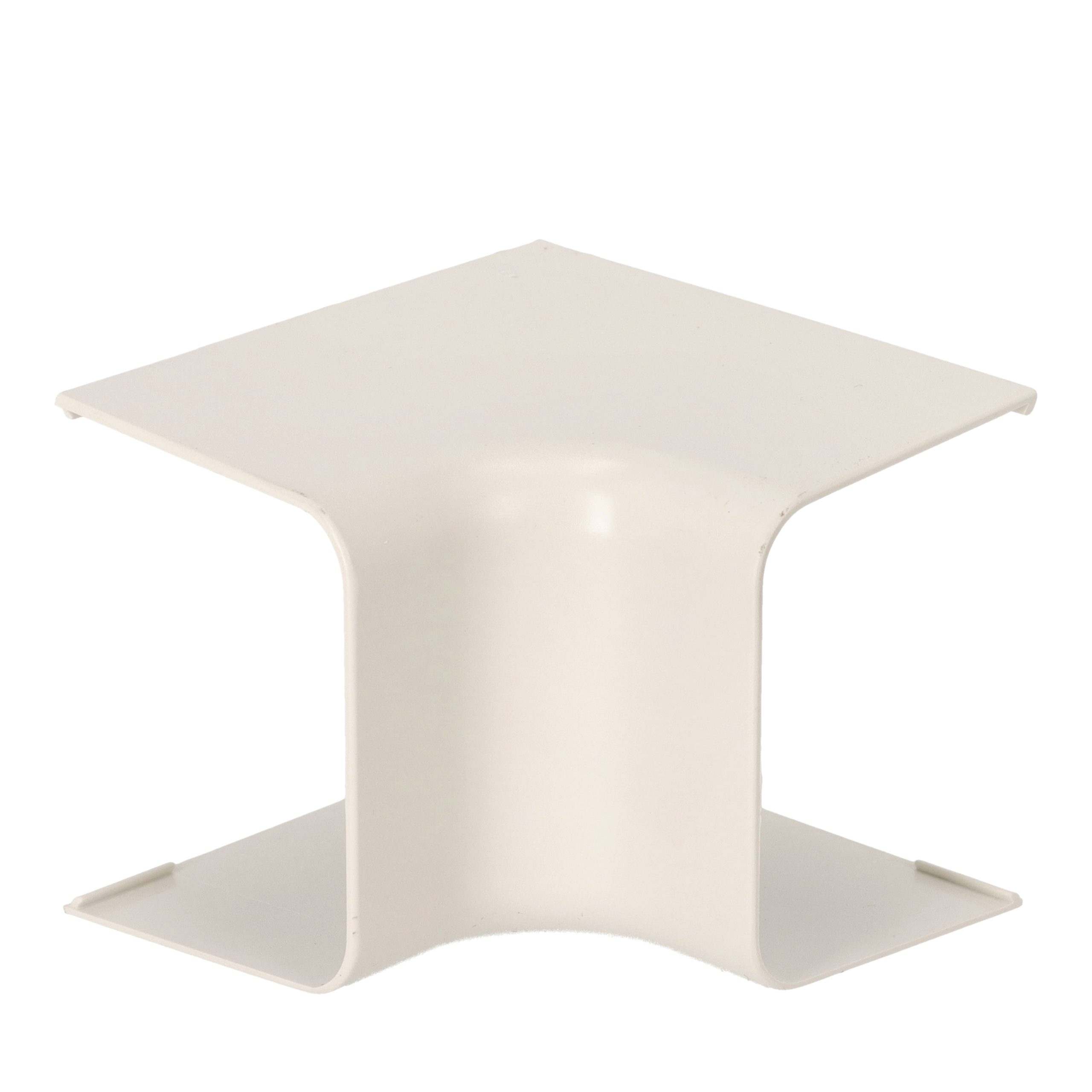 Invändig böj, kanal, 90 x 65 mm, vit, till Invändig böj, kanal, 90 x 65 mm, vit, till
